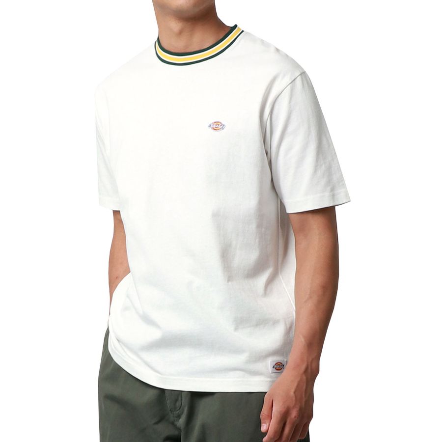 Dickies ワンポイント刺繍 ポケット付き オーバーサイズ 無地Tシャツ(0112281089)