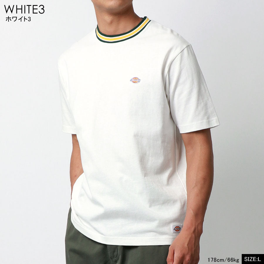 Dickies ワンポイント刺繍 ポケット付き オーバーサイズ 無地Tシャツ(0112281089)