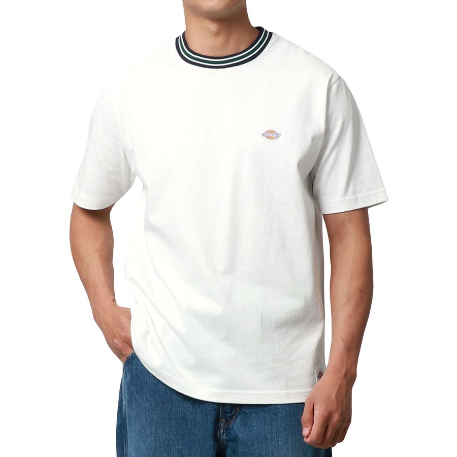 Dickies ワンポイント刺繍 ポケット付き オーバーサイズ 無地Tシャツ(0112281089)