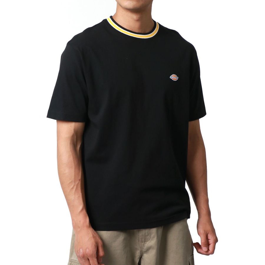 Dickies ワンポイント刺繍 ポケット付き オーバーサイズ 無地Tシャツ(0112281089)