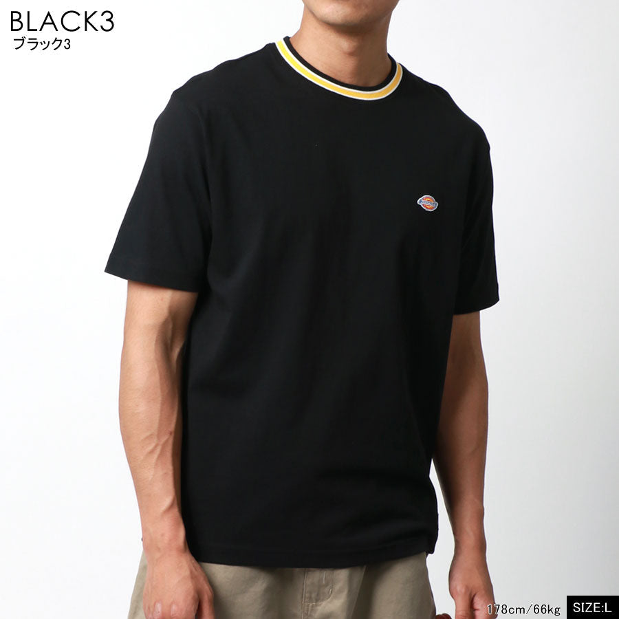 Dickies ワンポイント刺繍 ポケット付き オーバーサイズ 無地Tシャツ(0112281089)