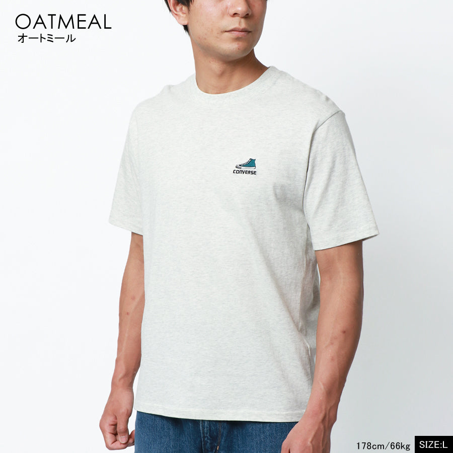 CONVERSE コンバース ワンポイント シューズ 刺繍 Tシャツ(0112281094)