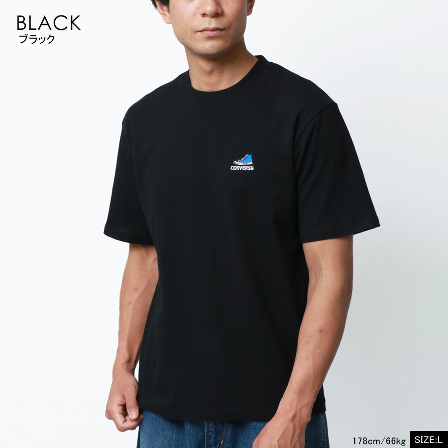CONVERSE コンバース ワンポイント シューズ 刺繍 Tシャツ(0112281094)