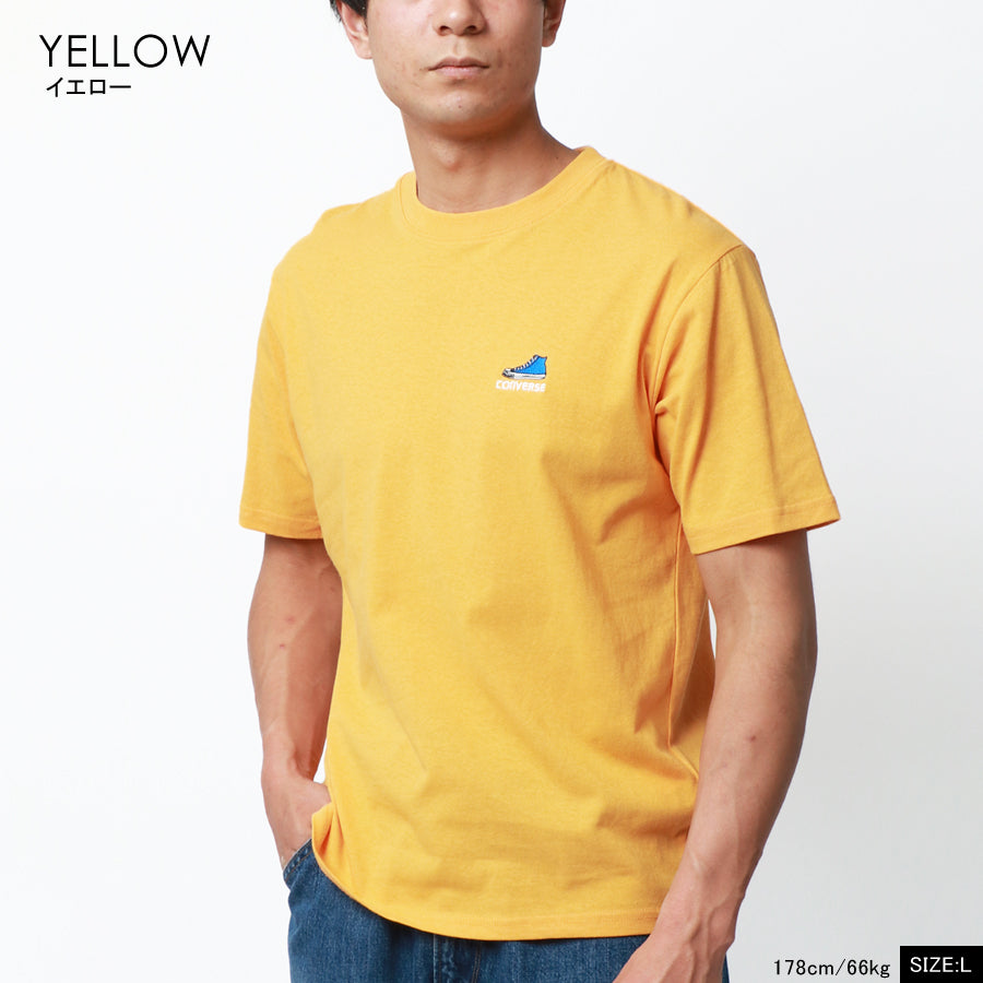 CONVERSE コンバース ワンポイント シューズ 刺繍 Tシャツ(0112281094)