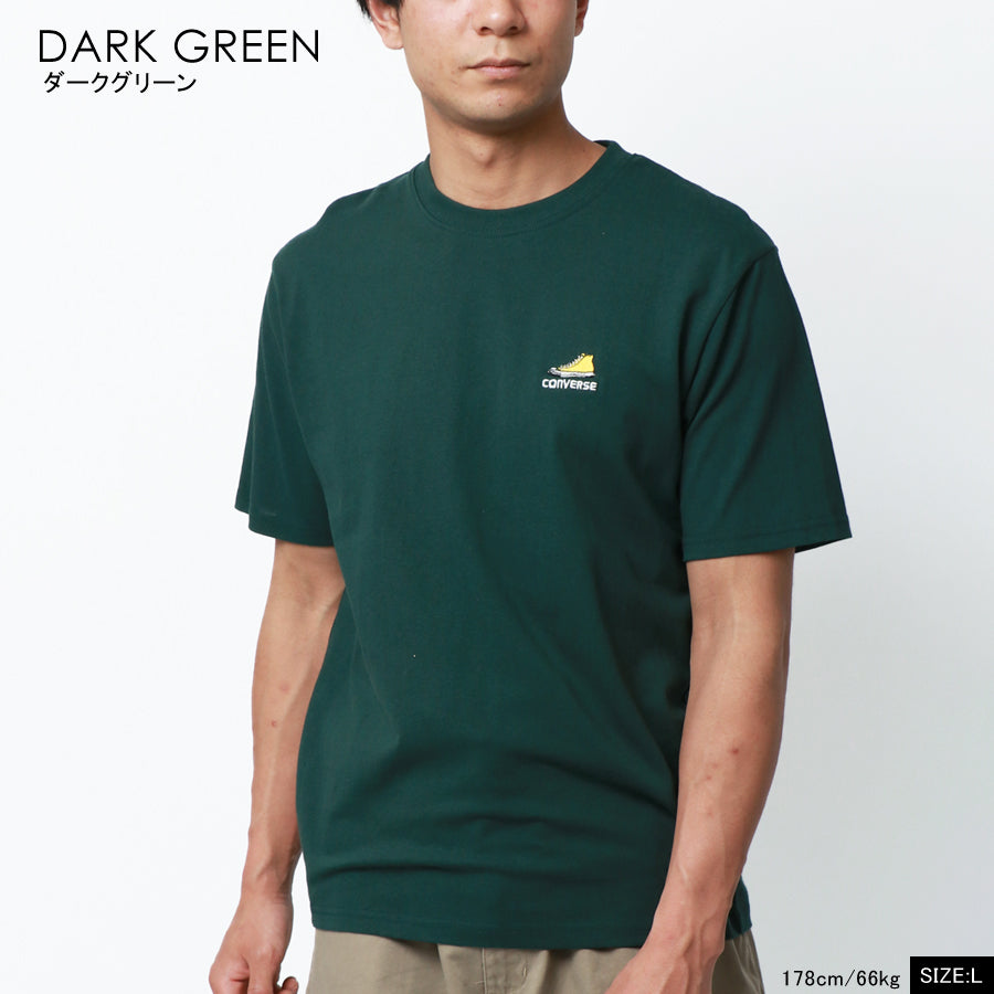 CONVERSE コンバース ワンポイント シューズ 刺繍 Tシャツ(0112281094)