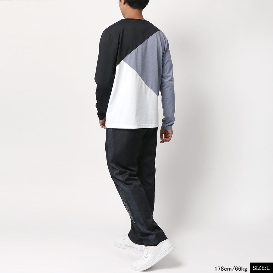 CONVERSE コンバース Tシャツ メンズ 長袖 秋冬 切替え 吸汗速乾 ロンティー ロンT(0112281198)