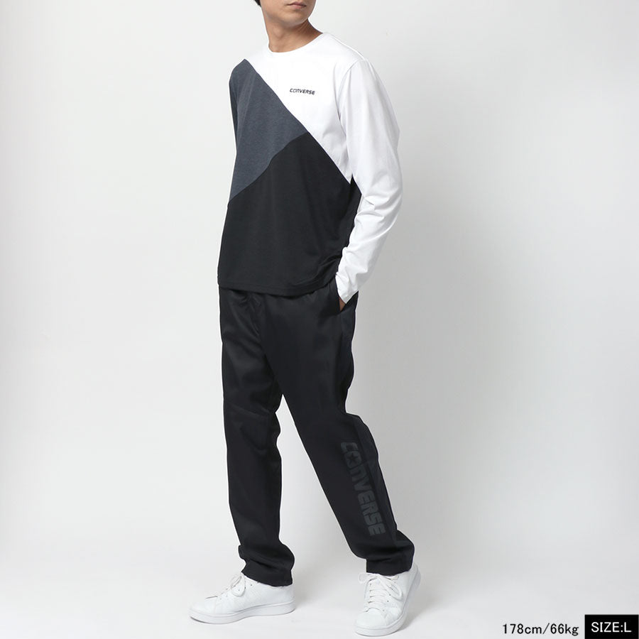 CONVERSE コンバース Tシャツ メンズ 長袖 秋冬 切替え 吸汗速乾 ロンティー ロンT(0112281198)