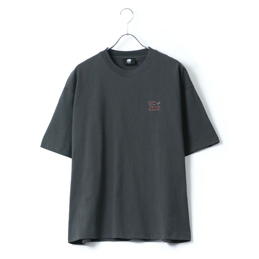 トムとジェリー Tシャツ 半袖 メンズ レディース ユニセックス キャラクター 綿100% 春夏 大きいサイズ ヴィンテージ風 プリント ティーシャツ ロック バンド ピグメント加工 ROOK(0112281248)
