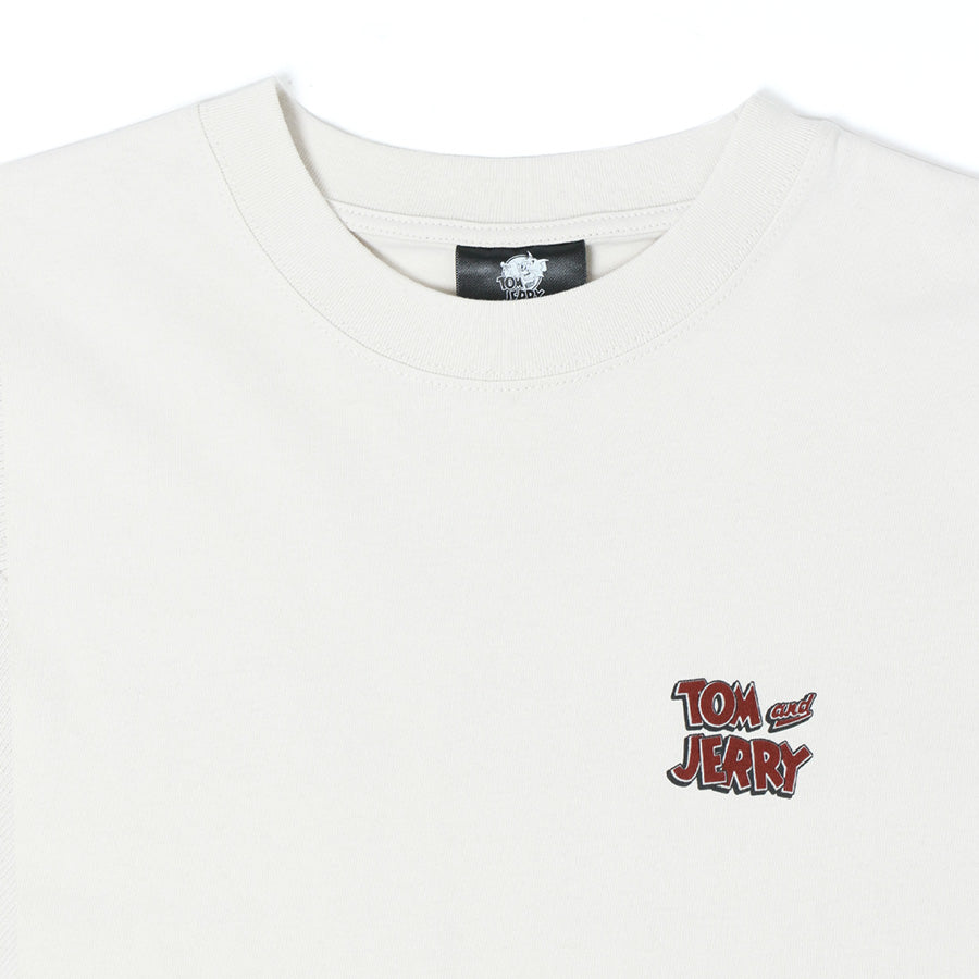 トムとジェリー Tシャツ 半袖 メンズ レディース ユニセックス キャラクター 綿100% 春夏 大きいサイズ ヴィンテージ風 プリント ティーシャツ ロック バンド ピグメント加工 ROOK(0112281248)