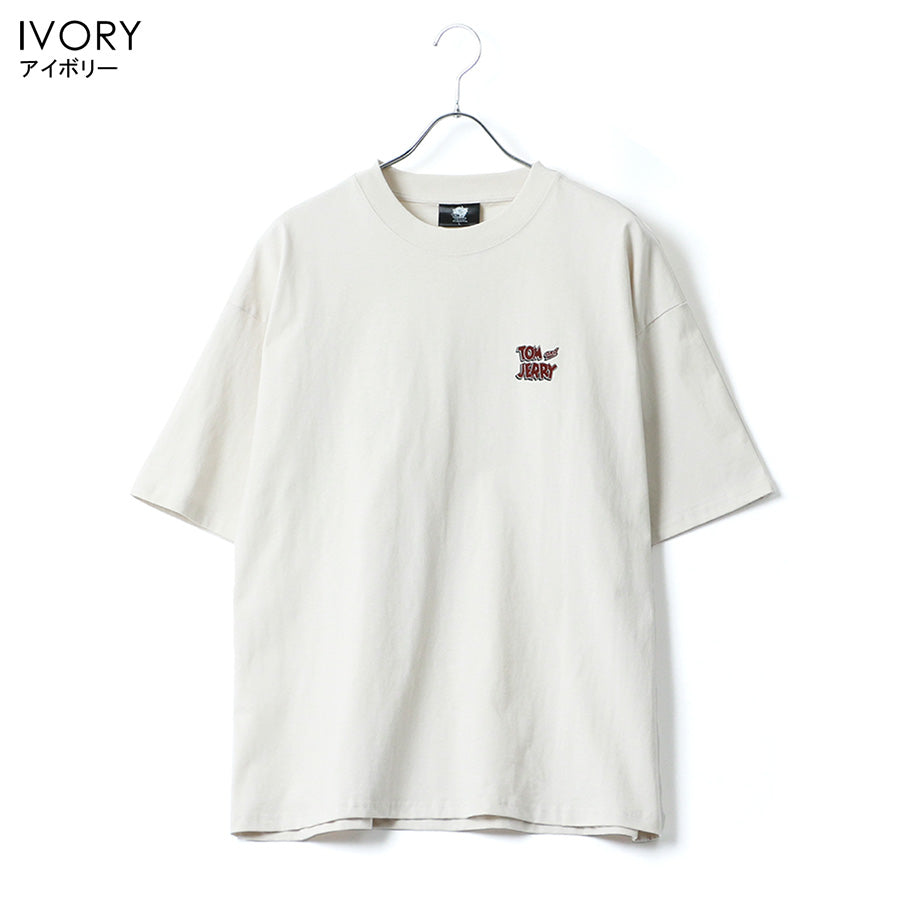 トムとジェリー Tシャツ 半袖 メンズ レディース ユニセックス キャラクター 綿100% 春夏 大きいサイズ ヴィンテージ風 プリント ティーシャツ ロック バンド ピグメント加工 ROOK(0112281248)