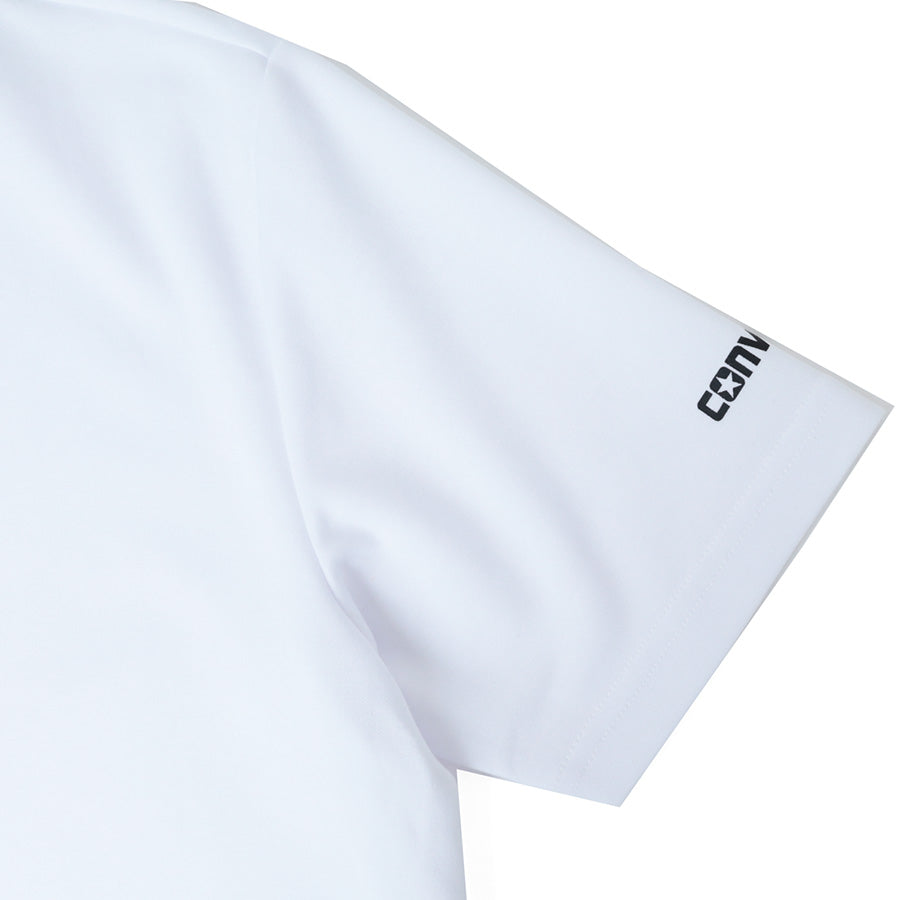 CONVERSE コンバース 接触冷感 Tシャツ 半袖 メンズ レディース ユニセックス クルーネック ブランド ロゴ フロント 袖 プリント 吸汗速乾 ドライ(0112281270)
