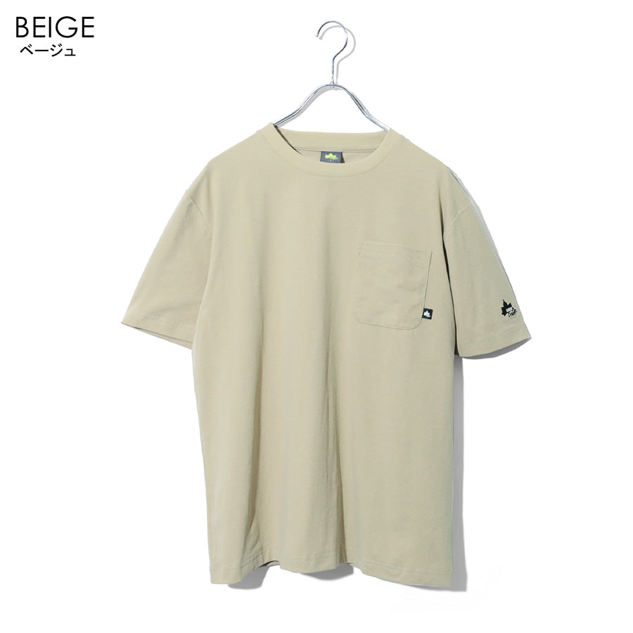 LOGOS Park ロゴスパーク Tシャツ 半袖 メンズ レディース ユニセックス ポケット付き ポケT ブランド ロゴ クルーネック 左胸 袖 刺繍 吸汗速乾 防虫加工(0112281271)