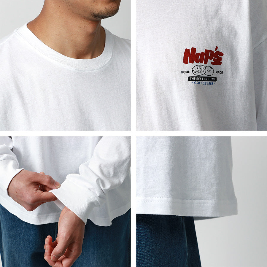 MRU エムアールユー Tシャツ メンズ 春服 ロゴ プリント 長袖 マルカワ ロンT(0115030042)