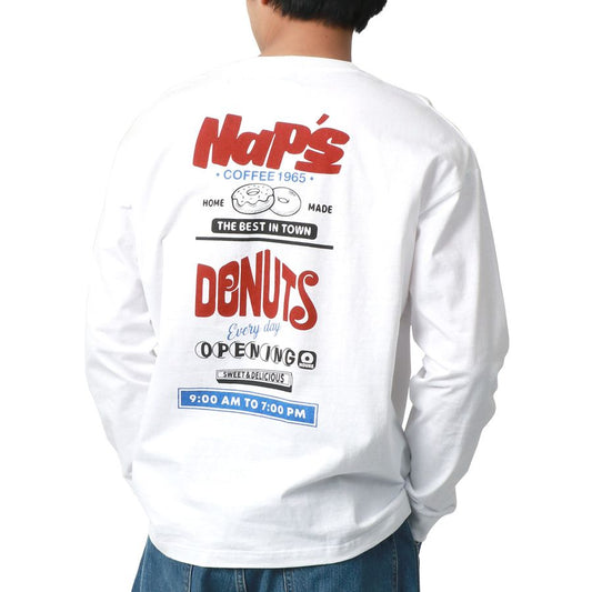 MRU エムアールユー Tシャツ メンズ 春服 ロゴ プリント 長袖 マルカワ ロンT(0115030042)