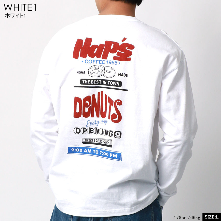 MRU エムアールユー Tシャツ メンズ 春服 ロゴ プリント 長袖 マルカワ ロンT(0115030042)