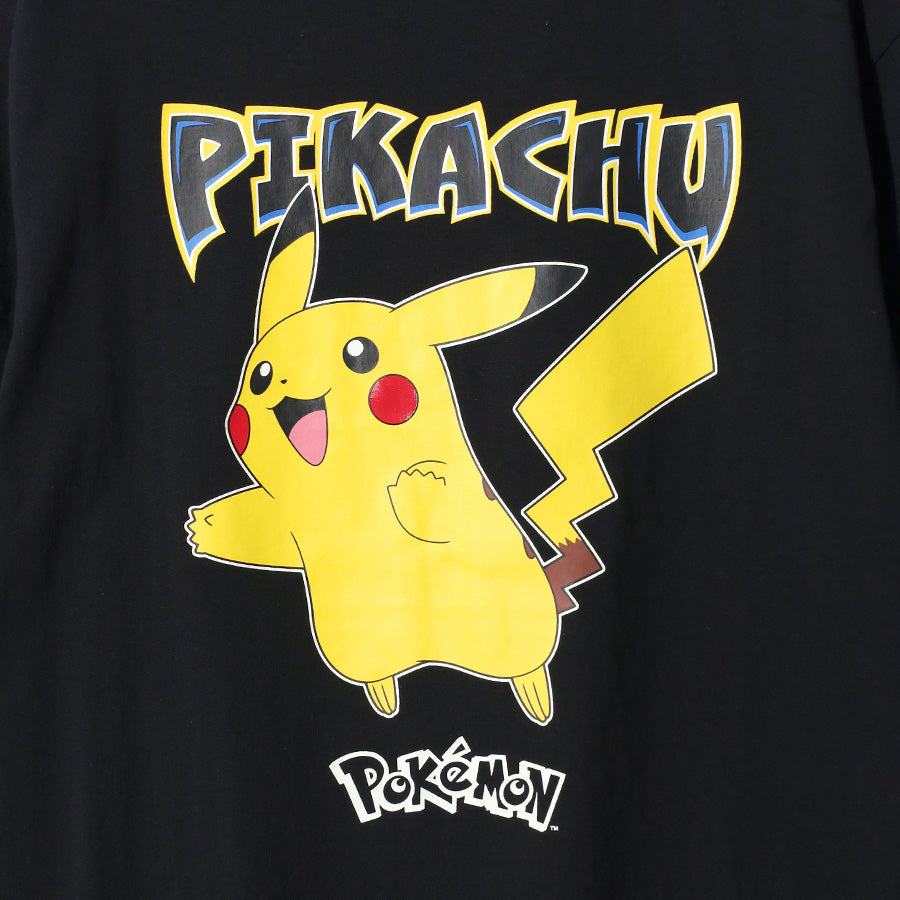 POKEMON ポケモン キャラクター プリント Tシャツ 半袖 メンズ レディース ユニセックス クルーネック 綿100 ピカチュウ ゲンガー メタモン イーブイ カビゴン ミミッキュ おしゃれ オシャレ(0117320153)