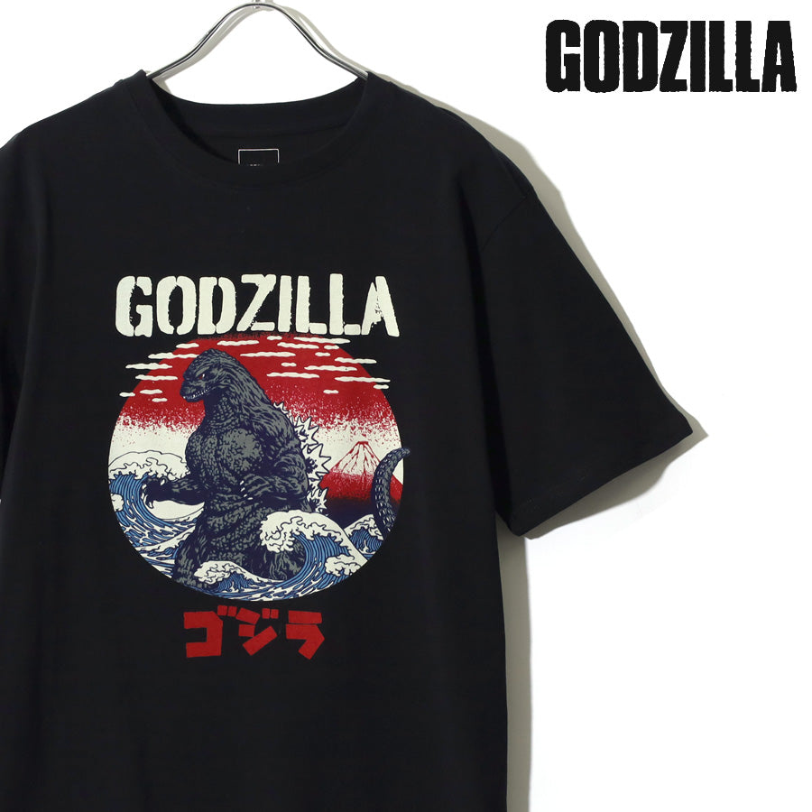 GODZILLA ゴジラ キャラクター Tシャツ 半袖 メンズ レディース ユニセックス 綿100 クルーネック フロントプリント(0117320163)