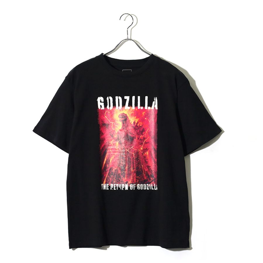 GODZILLA ゴジラ キャラクター Tシャツ 半袖 メンズ レディース ユニセックス 綿100 クルーネック フロントプリント(0117320163)