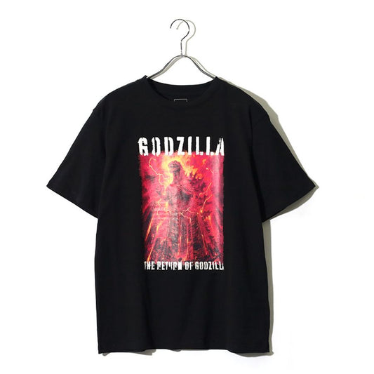 GODZILLA ゴジラ キャラクター Tシャツ 半袖 メンズ レディース ユニセックス 綿100 クルーネック フロントプリント(0117320163)