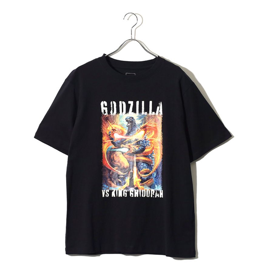GODZILLA ゴジラ キャラクター Tシャツ 半袖 メンズ レディース ユニセックス 綿100 クルーネック フロントプリント(0117320163)