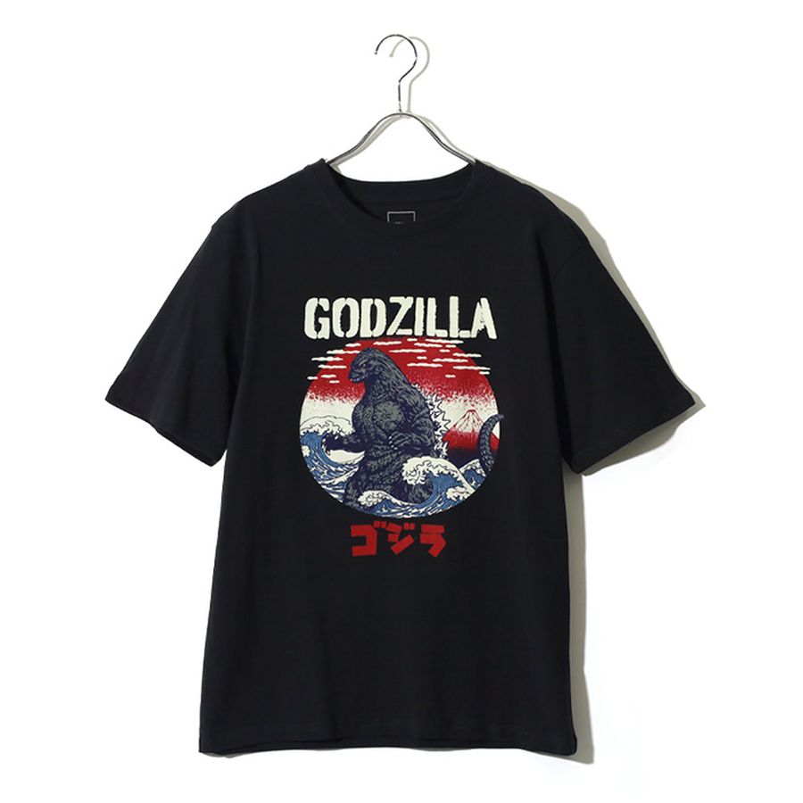 GODZILLA ゴジラ キャラクター Tシャツ 半袖 メンズ レディース ユニセックス 綿100 クルーネック フロントプリント(0117320163)