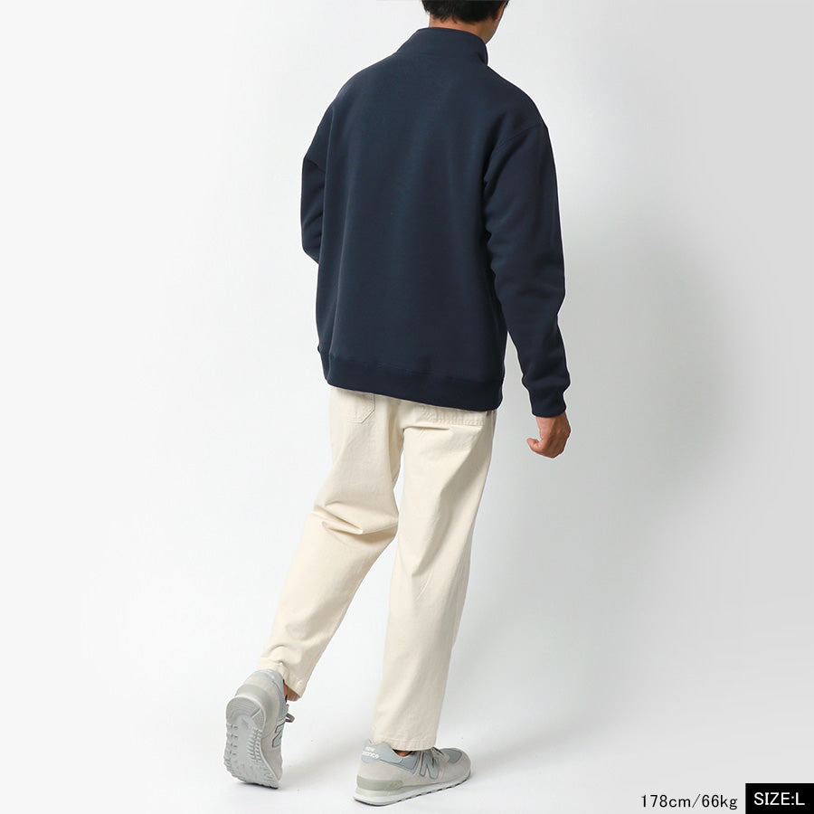 Dickies ディッキーズ スウェット トレーナー ハーフジップ 裏起毛 ロゴ 刺繍(0122280233)