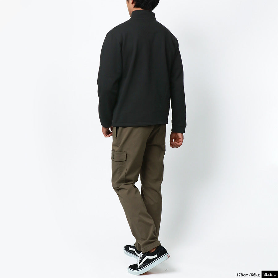CONVERSE コンバース スウェット トレーナー裏起毛 ワンポイント ロゴ プリント ハーフジップ スエット(0122280258)