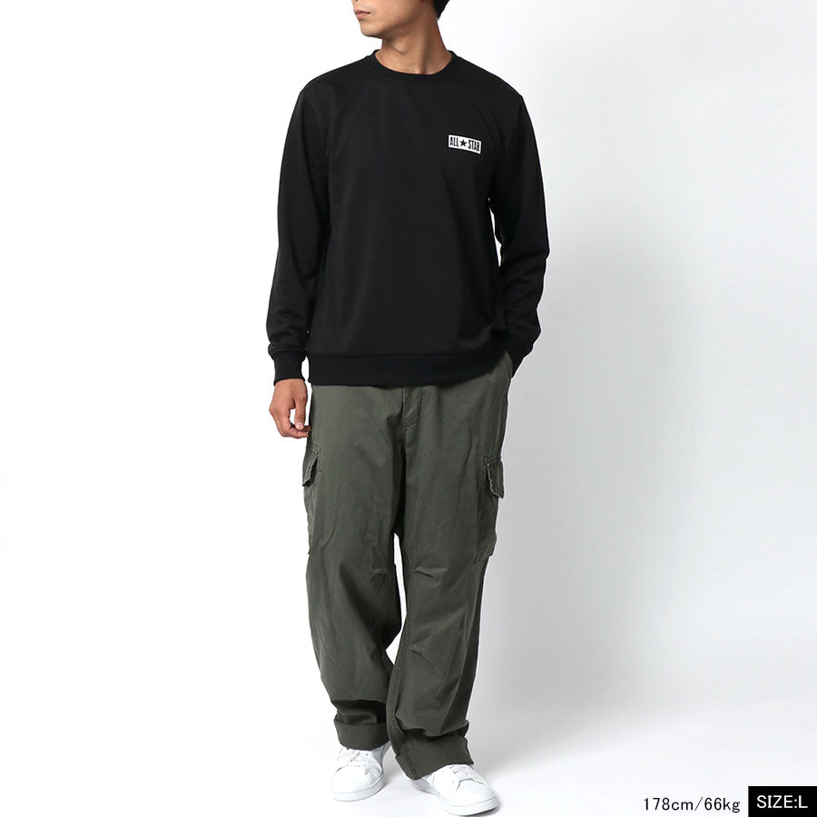 CONVERSE コンバース トレーナー メンズ スウェット スエット 秋冬 裏毛 ワンポイント ロゴ プリント 吸汗速乾(0122280268)