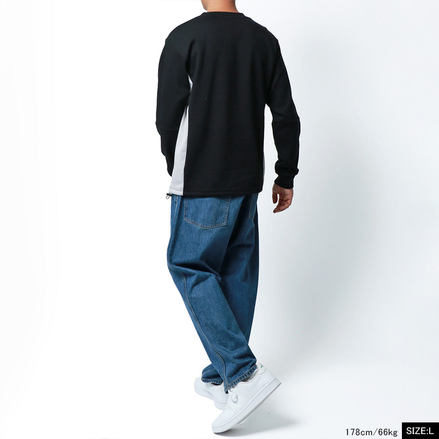 CONVERSE コンバース スウェット トレーナー メンズ 長袖 ブランド プリント ロゴ おしゃれ 大きいサイズ ゆったり かわいい 秋冬 切替え ワッペン スエット ダンボールニット(0122280294)