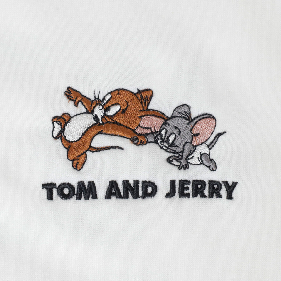 Tom and Jerry トムとジェリー スウェット トレーナー 裏起毛 刺繍 プリント ユニセックス シンプル(0122280333)