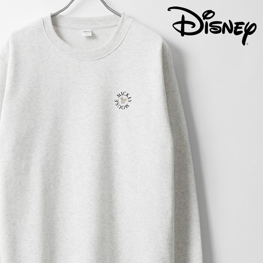 Disney ディズニー スウェット トレーナー 裏起毛 ワンポイント 刺繍 プリント ユニセックス シンプル(0122280334)