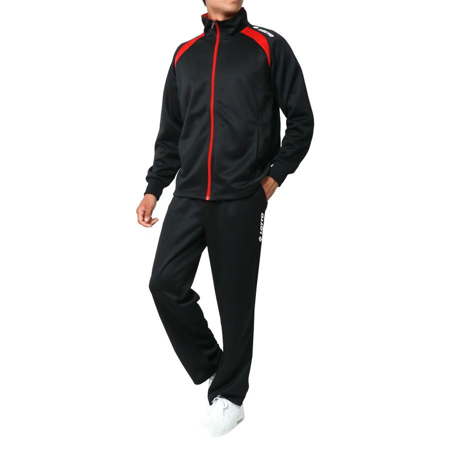 LOTTO ロット ジャージ 上下 メンズ セットアップ スポーツウェア トレーニングウェア ブランド おしゃれ トップス パンツ 長袖 大きいサイズ ゆったり かっこいい ランニングウェア 散歩(0161690006)