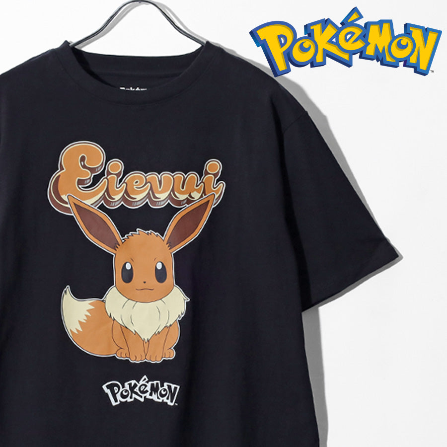 POKEMON ポケモン キャラクター プリント Tシャツ 半袖 メンズ レディース ユニセックス クルーネック 綿100 ピカチュウ ゲンガー メタモン イーブイ カビゴン ミミッキュ おしゃれ オシャレ(0117320153)