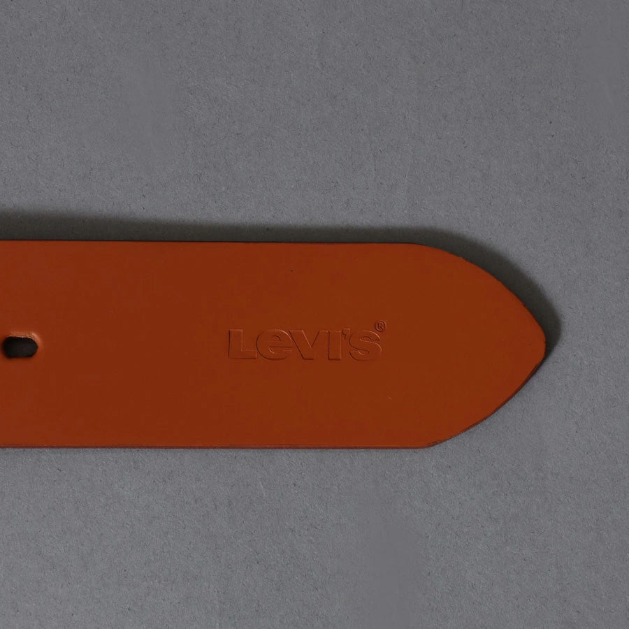 Levi's リーバイス 本革 スクエアバックル 40mm レザーベルト ベルト メンズ おしゃれ ブランド 革 カジュアル ビジネス 大きいサイズ かっこいい オシャレ コーデ 人気 かわいい ペアルック レディース ユニセックス 全長約111cm(7718990093)