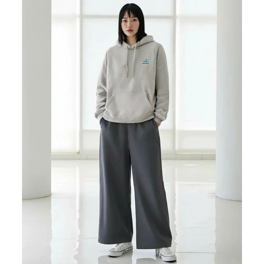 CONVERSE コンバース 裏ボア パーカー メンズ レディース ユニセックス 秋服 大きいサイズ 長袖 無地 長袖スウェット おしゃれ きれいめ ゆったり ロゴ シューズ 刺繍 ワンポイント プルパーカー あったか(0132280171)