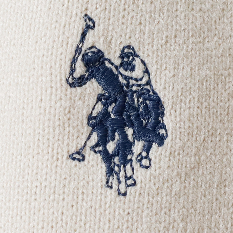 U.S. POLO ASSN. ユーエスポロアッスン ニット セーター メンズ レディース ユニセックス オーバーサイズ ハイゲージニット ブランド ロゴ ワンポイント刺繍 クルーネック(1137140001)