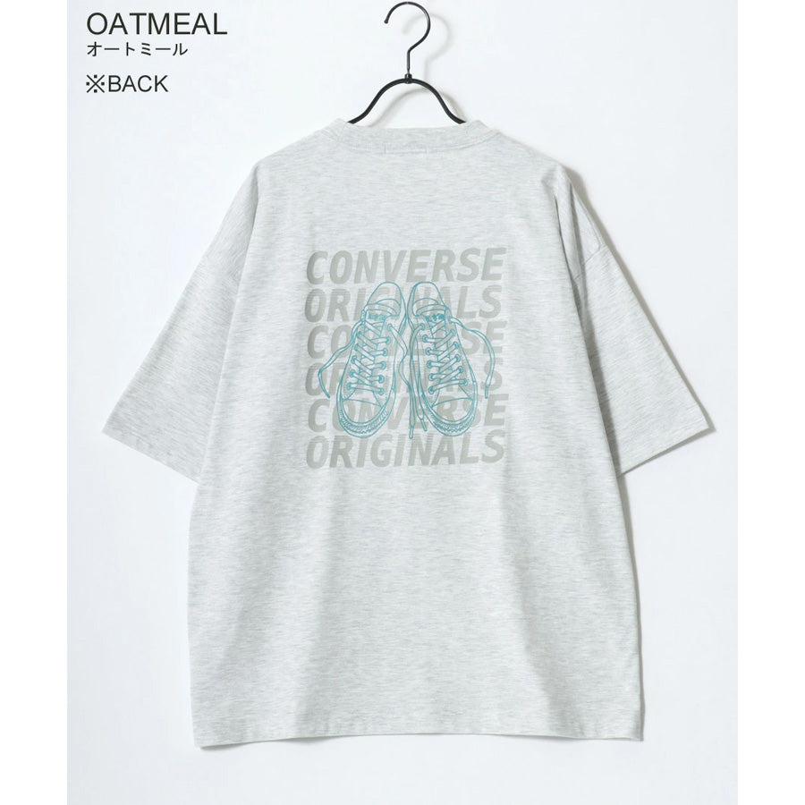 CONVERSE コンバース Tシャツ 半袖 メンズ レディース ユニセックス ブランド COOLMAX 吸水速乾 バックプリント ロゴ ワンポイント イージーケア ドライタッチ(0112281222)