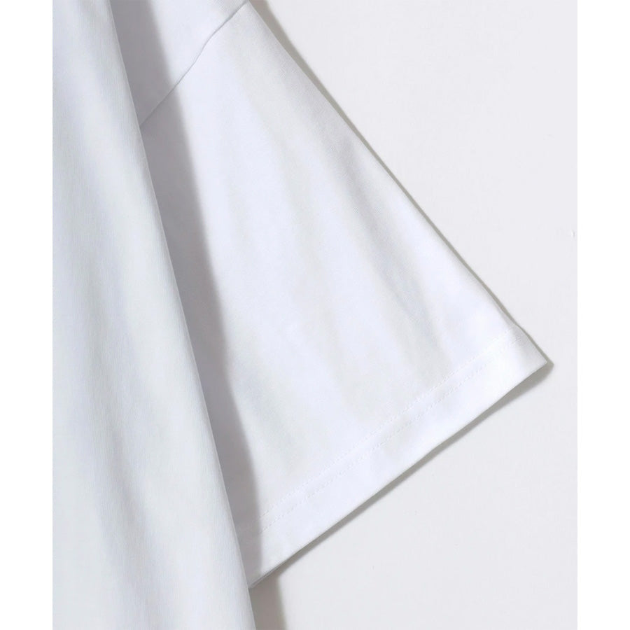 Lazar ラザル Tシャツ メンズ レディース ユニセックス 半袖 ビッグシルエット オーバーサイズ ロゴ ワンポイント 刺繍 アニマル柄 犬柄 猫柄 カットソー トップス(0115030059)