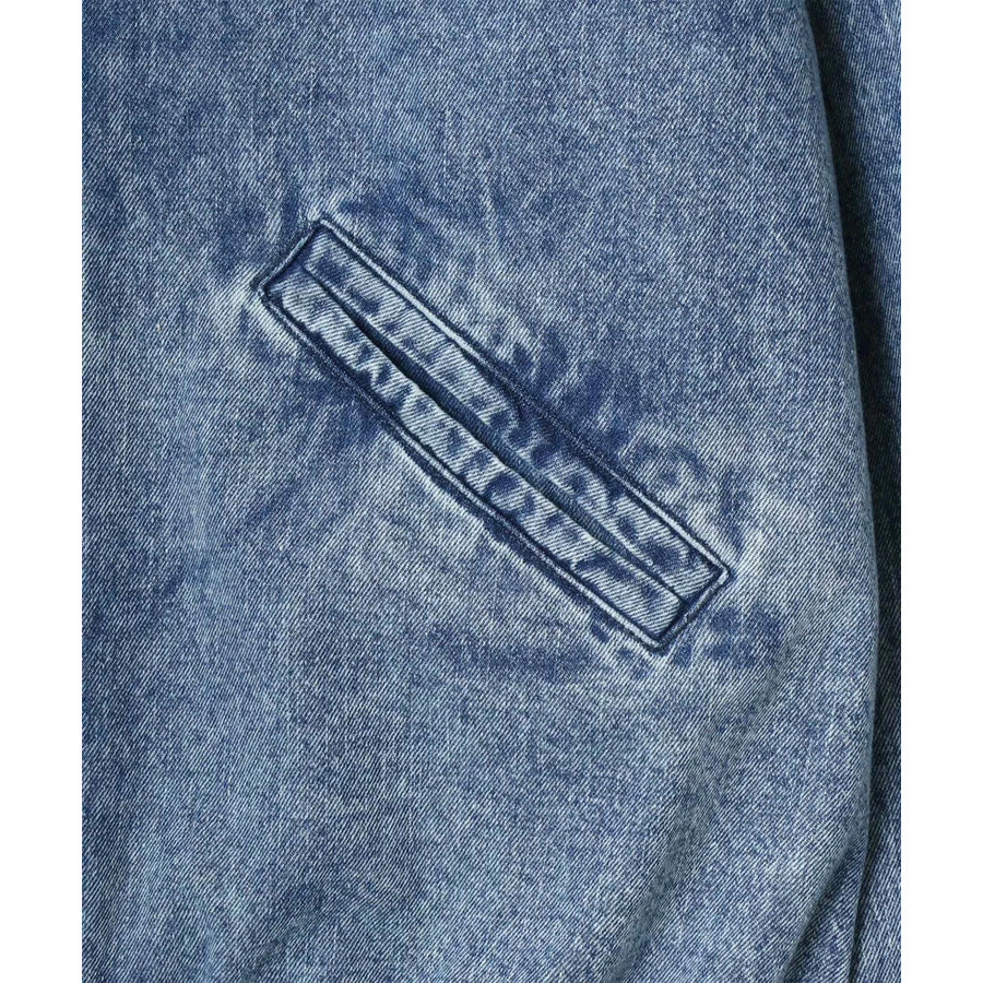 Mark Gonzales マークゴンザレス デニムジャケット メンズ フーディ 別注 オーバーサイズ デニム リアルツリーカモ ジップアップパーカー 総柄パーカー(3135030002)