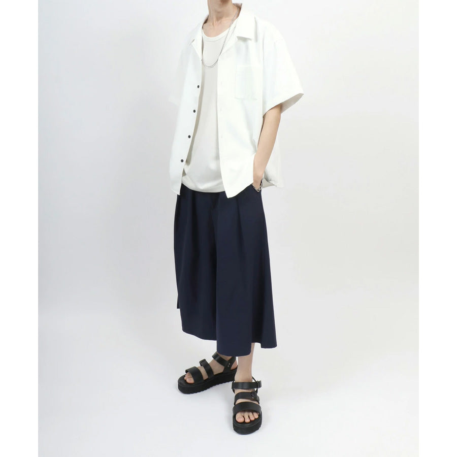 marukawa ドライ ダブルフェイス ポンチ タンクトップ メンズ レディース ユニセックス ロング丈 袖なし カットソー トップス インナー 速乾性 ストレッチ イージーケア素材 とろみ 快適 着心地 ベーシック シンプル ミニマル(0183010004)