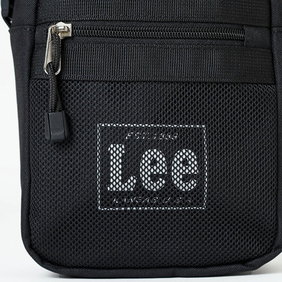 Lee リー ショルダーバッグ 縦型 ミニ 軽量 小さめ メンズ レディース ユニセックス ブランド ワンポイント ロゴ ポリエステル シンプル モノトーン(7727840042)