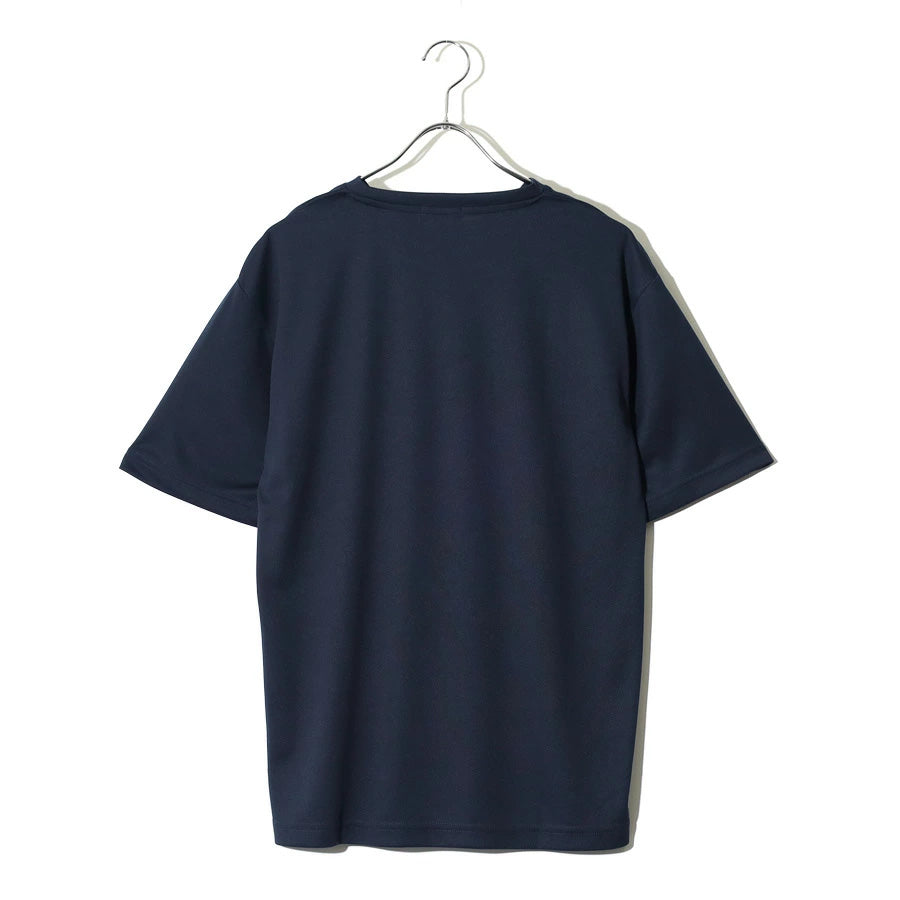 FIRST DOWN ファーストダウン Tシャツ 半袖 メンズ レディース ユニセックス マイクロメッシュ ワンポイント ブランド ロゴ クルーネック 吸水速乾 ドライ(0112000223)