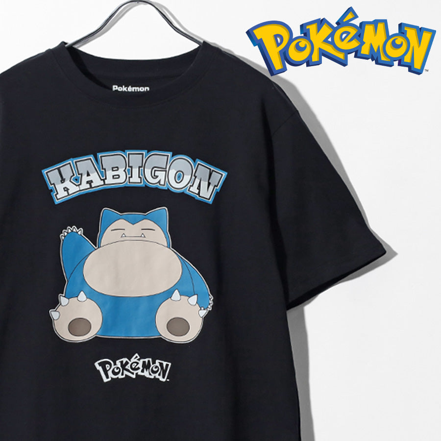 POKEMON ポケモン キャラクター プリント Tシャツ 半袖 メンズ レディース ユニセックス クルーネック 綿100 ピカチュウ ゲンガー メタモン イーブイ カビゴン ミミッキュ おしゃれ オシャレ(0117320153)