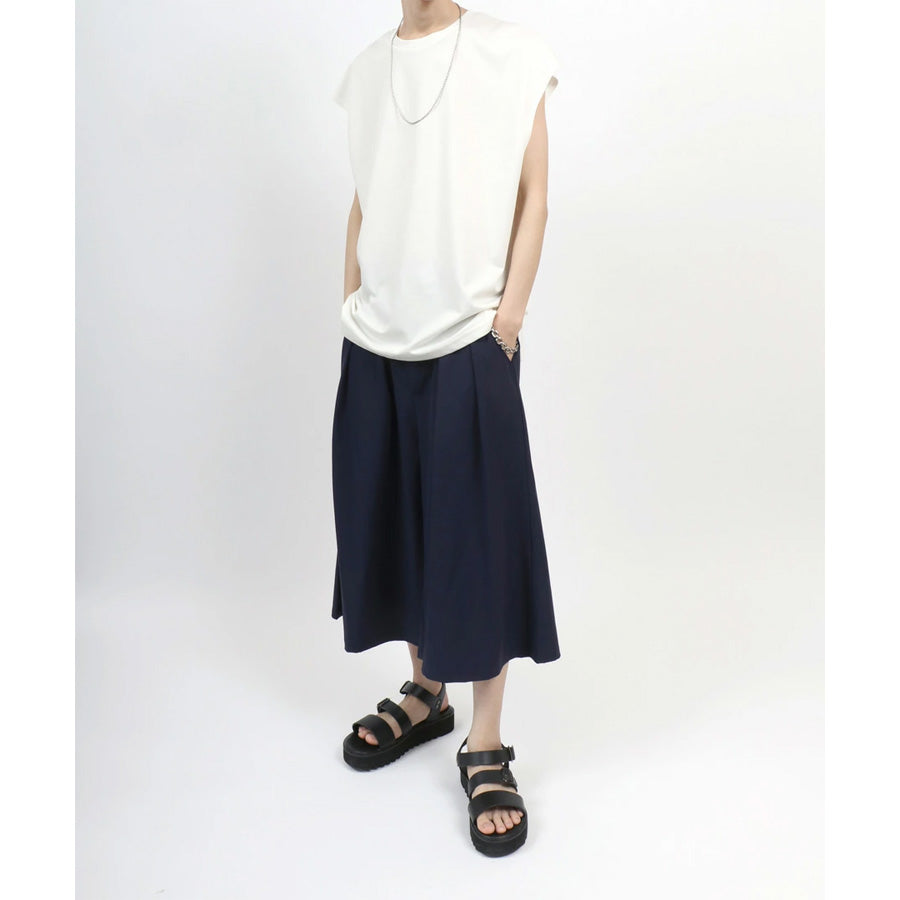 marukawa ドライ ダブルフェイス ポンチ ノースリーブ メンズ レディース ユニセックス Tシャツ 袖なし カットソー トップス インナー 速乾性 ストレッチ イージーケア素材 とろみ 快適 着心地 ベーシック シンプル ミニマル(0183010005)