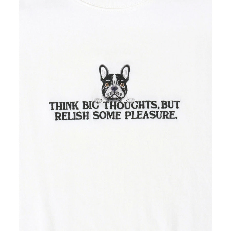 SITRY シトリー Tシャツ 半袖 メンズ レディース ユニセックス 綿100 別注 オーバーサイズ ビッグシルエット ワイドシルエット アニマル ワンポイント刺繍 ストリート カットソー トップス(0115130026)