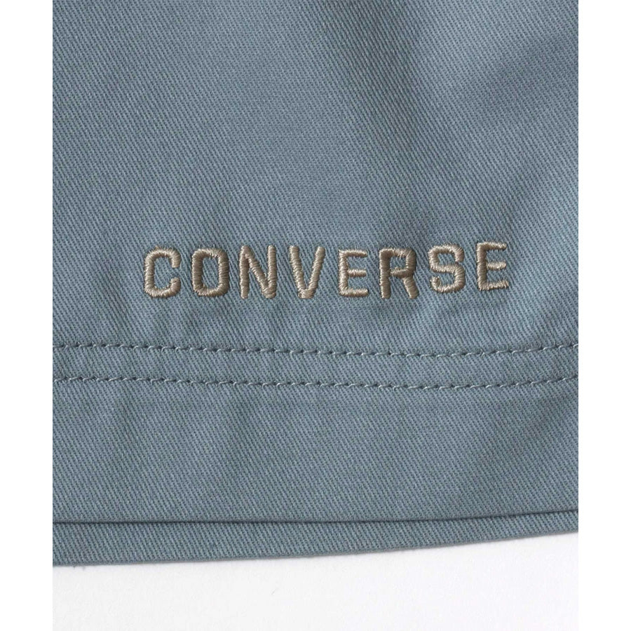 CONVERSE コンバース ツイル ハーフパンツ メンズ レディース ユニセックス 無地 ワンポイント ブランド ロゴ 刺繍 ショートパンツ 前あき 洗い加工 綿100 デイリーユース(5182280399)