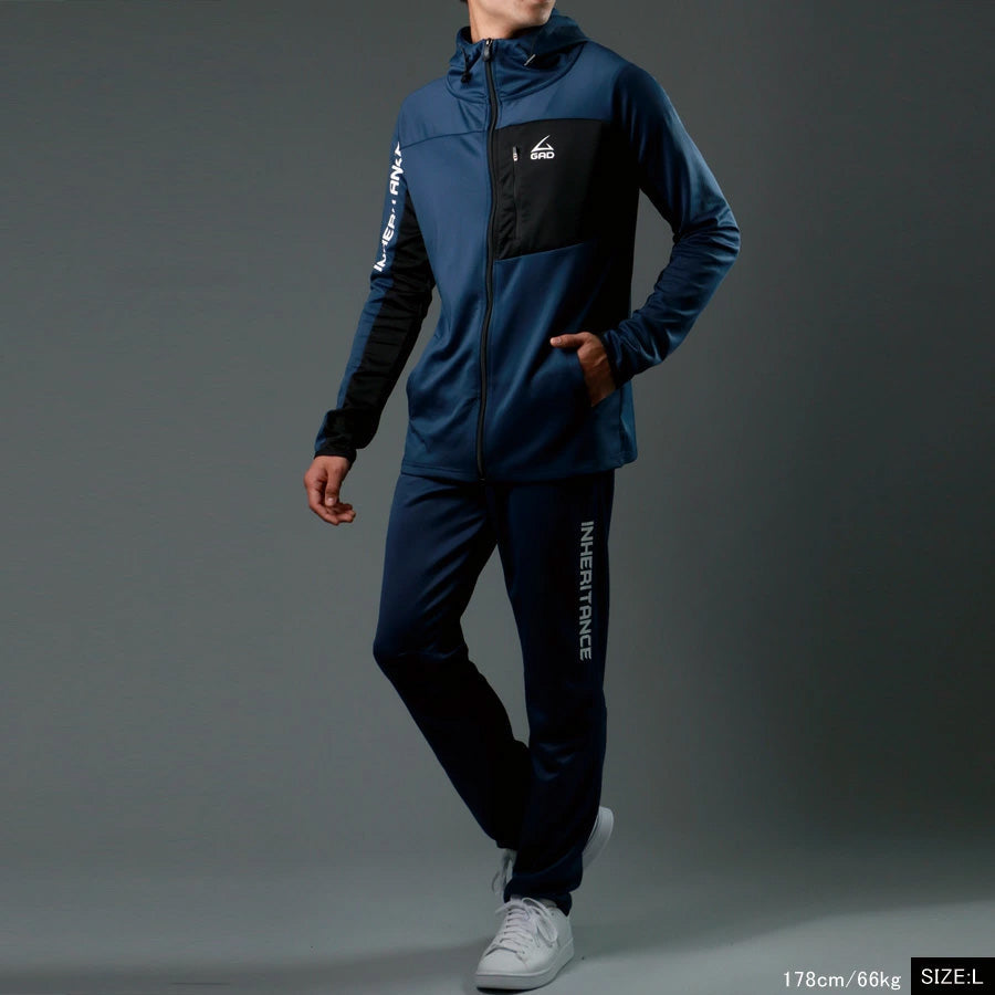 soleildor ソレイルドール スポーツウェア おしゃれ ジャージ メンズ 上下 セットアップ トレーニングウェア ブランド トップス パンツ 長袖 大きいサイズ(0162210003)