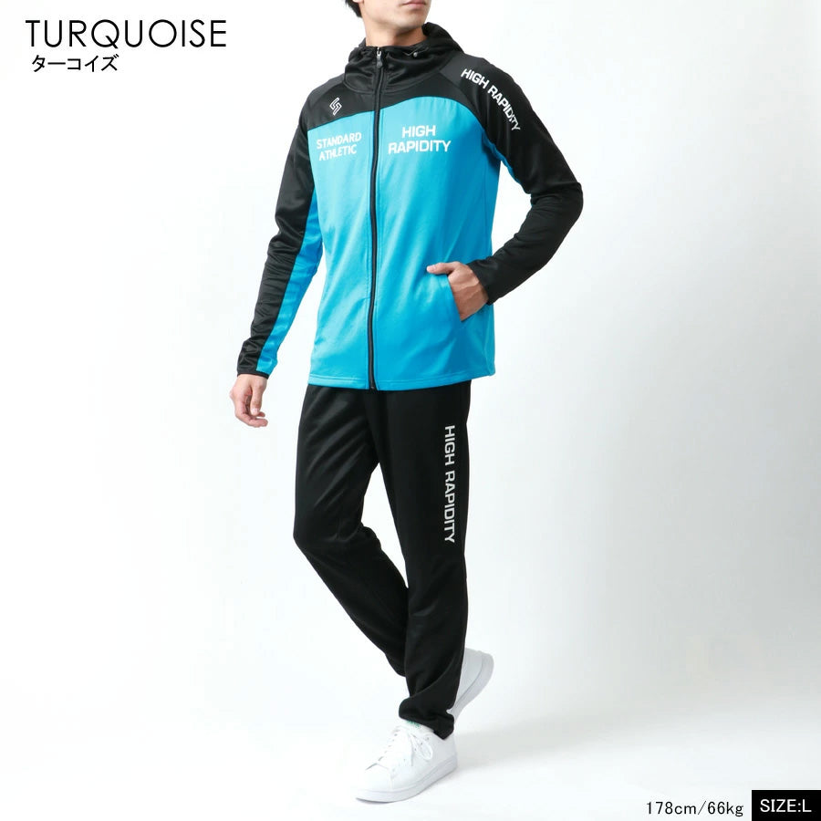 soleildor ソレイルドール スポーツウェア メンズ ジャージ 上下 セットアップ トレーニングウェア ブランド おしゃれ トップス パンツ 長袖 大きいサイズ ゆったり(0162210002)