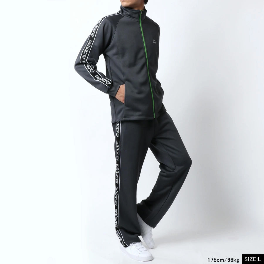 kappa カッパ ジャージ 上下 メンズ セットアップ スポーツウェア トレーニングウェア ブランド おしゃれ トップス パンツ 長袖 大きいサイズ ゆったり かっこいい ランニングウェア(0162520002)