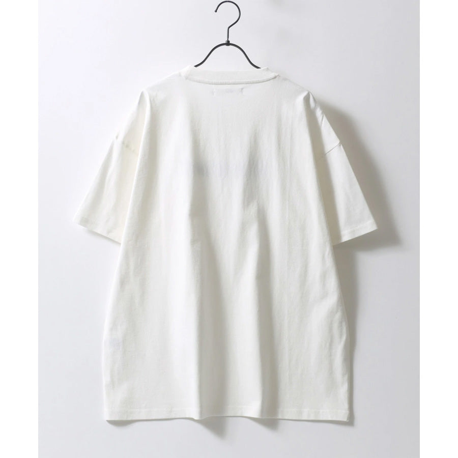 SITRY シトリー Tシャツ 半袖 メンズ レディース ユニセックス 綿100 別注 オーバーサイズ ビッグシルエット ワイドシルエット アニマル ゴースト ワンポイント刺繍 カットソー トップス(0115130027)